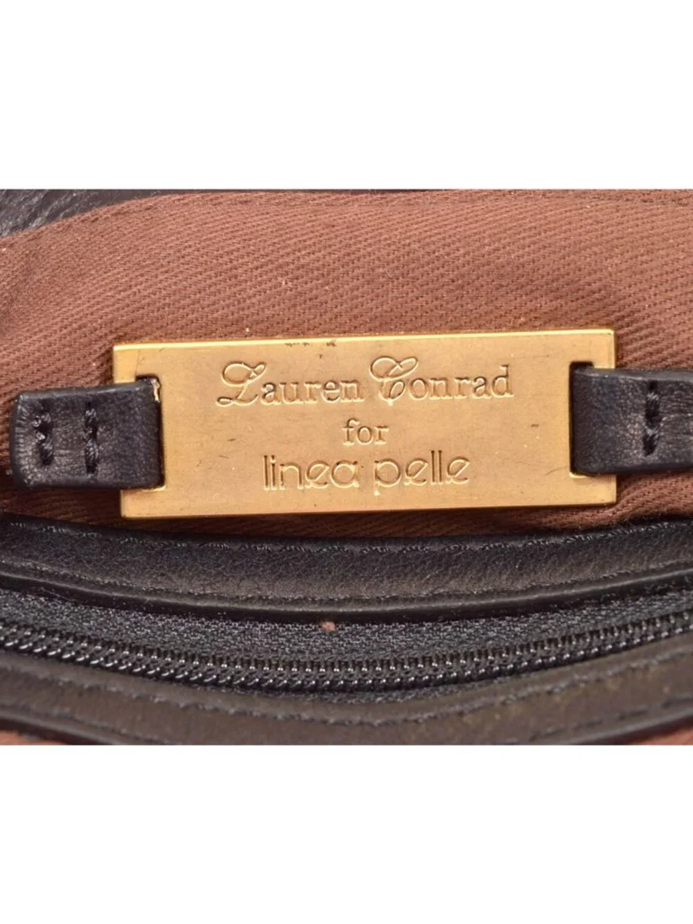 Lauren Conrad for Linea Pelle Leather Chain Clutch